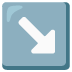 down-right arrow on Google