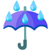 umbrella with rain drops on Google