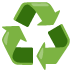 recycling symbol on Google