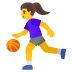 woman bouncing ball on Google