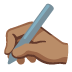 writing hand: medium skin tone on Google