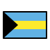 flag: Bahamas on OpenMoji