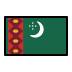 flag: Turkmenistan on OpenMoji