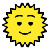 sun with face on OpenMoji
