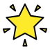 glowing star on OpenMoji