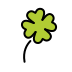 four leaf clover on OpenMoji