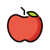 red apple on OpenMoji