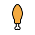 poultry leg on OpenMoji