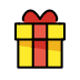 wrapped gift on OpenMoji