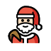 Santa Claus: light skin tone on OpenMoji