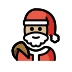 Santa Claus: medium-light skin tone on OpenMoji