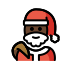 Santa Claus: dark skin tone on OpenMoji