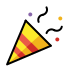 party popper on OpenMoji