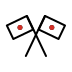 crossed flags on OpenMoji