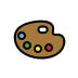 artist palette on OpenMoji