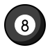 pool 8 ball on OpenMoji