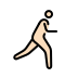 person running facing right: light skin tone on OpenMoji