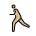 person running: medium-light skin tone on OpenMoji