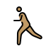 man running: medium skin tone on OpenMoji