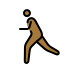 person running: medium-dark skin tone on OpenMoji