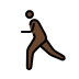 person running: dark skin tone on OpenMoji