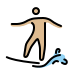 person surfing: medium-light skin tone on OpenMoji