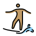 person surfing: medium skin tone on OpenMoji