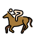 horse racing: light skin tone on OpenMoji