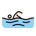 person swimming: light skin tone on OpenMoji