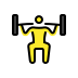 person lifting weights on OpenMoji