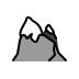 snow-capped mountain on OpenMoji