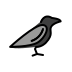 black bird on OpenMoji