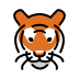 tiger face on OpenMoji