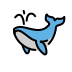 spouting whale on OpenMoji