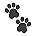 paw prints on OpenMoji