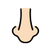 nose: light skin tone on OpenMoji