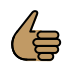 thumbs up: medium skin tone on OpenMoji