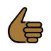 thumbs up: medium-dark skin tone on OpenMoji