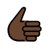 thumbs up: dark skin tone on OpenMoji