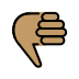 thumbs down: medium skin tone on OpenMoji