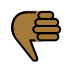 thumbs down: medium-dark skin tone on OpenMoji