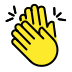 clapping hands on OpenMoji