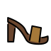 woman’s sandal on OpenMoji