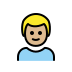 boy: medium-light skin tone on OpenMoji