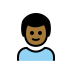 boy: medium-dark skin tone on OpenMoji