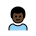boy: dark skin tone on OpenMoji