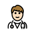 man health worker: light skin tone on OpenMoji