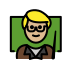 man teacher: medium-light skin tone on OpenMoji