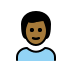 man: medium-dark skin tone on OpenMoji