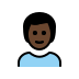 man: dark skin tone on OpenMoji